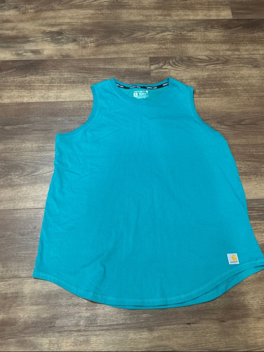 Carhartt Women's Teal Sleeveless Tank Top